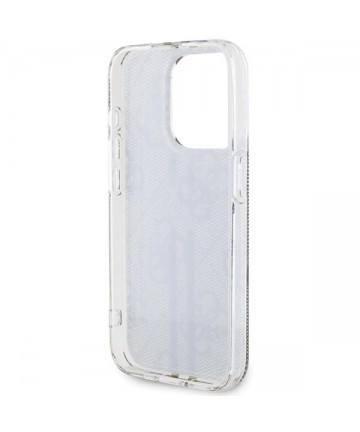 Guess IML 4G Gold Stripe case for iPhone 15 Pro - brown