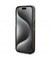 Guess Liquid Glitter Gold Stripes case for iPhone 15 Pro - black