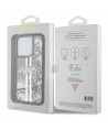 Guess Liquid Glitter Gold Stripes case for iPhone 15 Pro - black