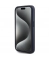 Guess 4G Triangle Metal Logo case for iPhone 15 Pro - blue