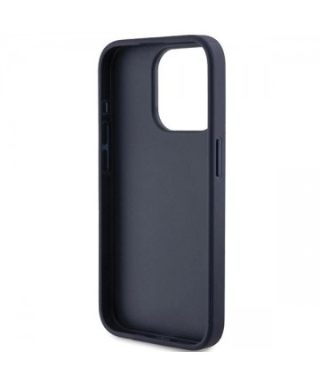 Guess 4G Triangle Metal Logo case for iPhone 15 Pro - blue