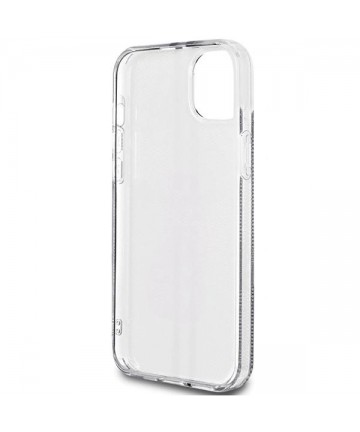 Guess IML 4G Gold Stripe case for iPhone 15 Plus / 14 Plus - black