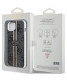 Guess IML 4G Gold Stripe case for iPhone 15 Plus / 14 Plus - black