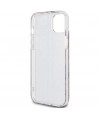Guess IML 4G Gold Stripe case for iPhone 15 Plus / 14 Plus - brown