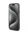 Guess Liquid Glitter Gold Stripes case for iPhone 15 Plus / 14 Plus - black