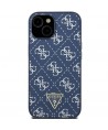 Guess 4G Triangle Metal Logo case for iPhone 15 Plus / 14 Plus - blue