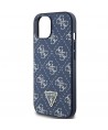 Guess 4G Triangle Metal Logo case for iPhone 15 Plus / 14 Plus - blue