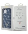 Guess 4G Triangle Metal Logo case for iPhone 15 Plus / 14 Plus - blue