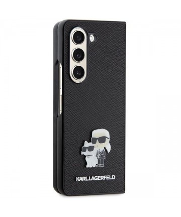 Karl Lagerfeld Saffiano Karl&Choupette Pin case for Samsung Galaxy Z Fold 5 - black