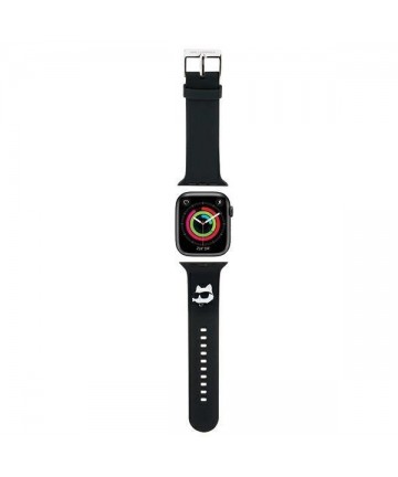 Karl Lagerfeld 3D Rubber Choupette Head Strap for Apple Watch 42/44/45/49mm - Black