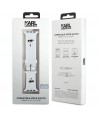 Karl Lagerfeld 3D Rubber Karl&Choupette Heads strap for Apple Watch 42/44/45/49mm - white