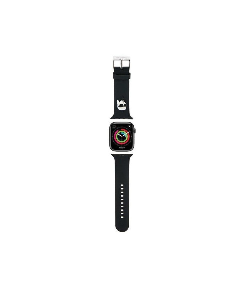 Karl Lagerfeld 3D Rubber Karl Head strap for Apple Watch 42/44/45/49mm - black
