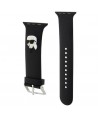 Karl Lagerfeld 3D Rubber Karl Head strap for Apple Watch 42/44/45/49mm - black