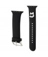 Karl Lagerfeld 3D Rubber Choupette Heads Strap for Apple Watch 38/40/41mm - Black