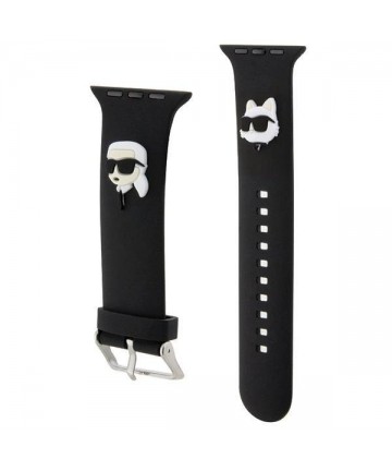 Karl Lagerfeld 3D Rubber Karl&Choupette Heads strap for Apple Watch 38/40/41mm - black