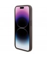Guess Grip Stand 4G Triangle Strass case for iPhone 15 Pro - brown