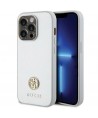 Guess Strass Metal Logo case for iPhone 15 Pro - silver