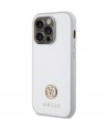 Guess Strass Metal Logo case for iPhone 15 Pro - silver