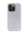 Guess Strass Metal Logo case for iPhone 15 Pro - silver