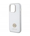 Guess Strass Metal Logo case for iPhone 15 Pro - silver