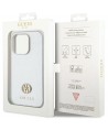 Guess Strass Metal Logo case for iPhone 15 Pro - silver