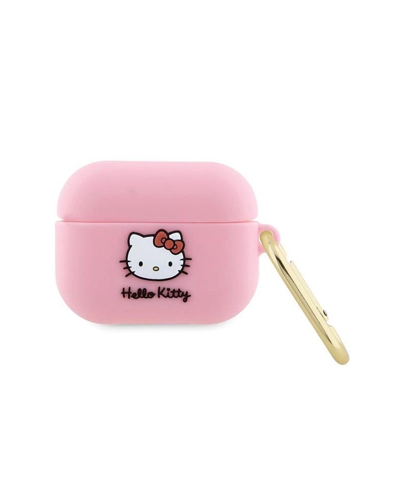 Hello Kitty Silicone 3D Kitty Head case for AirPods Pro - pink