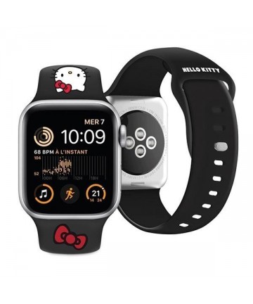 Hello Kitty Silicone Kitty Head strap for Apple Watch 38/40/41mm - black