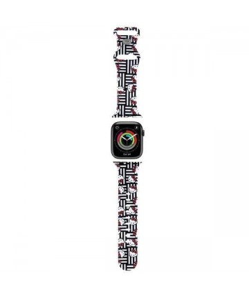 Hello Kitty Silicone Heads & Stripes Strap for Apple Watch 38/40/41mm - Black