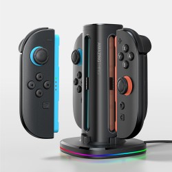 AmazingThing Thunder Pro PlayDock Charger for Nintendo Switch 2 Controllers - Black