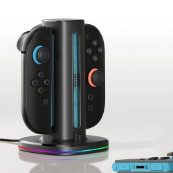 AmazingThing Thunder Pro PlayDock Charger for Nintendo Switch 2 Controllers - Black