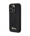 Guess Sequin Script Metal case for iPhone 13 Pro / 13 - black
