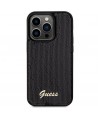 Guess Sequin Script Metal case for iPhone 13 Pro / 13 - black