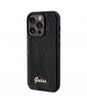 Guess Sequin Script Metal case for iPhone 14 Pro - black