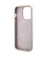 Guess 4G Printed Stripes MagSafe case for iPhone 15 Pro - pink