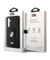Karl Lagerfeld Gripstand Saffiano Karl&Choupette Pins case for Samsung Galaxy S23 FE - black