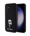 Karl Lagerfeld Silicone Ikonik Metal Pin case for Samsung Galaxy S23 FE - black