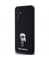 Karl Lagerfeld Silicone Ikonik Metal Pin case for Samsung Galaxy S23 FE - black