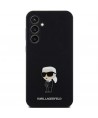 Karl Lagerfeld Silicone Ikonik Metal Pin case for Samsung Galaxy S23 FE - black