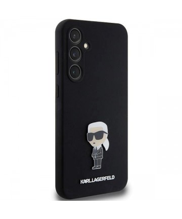 Karl Lagerfeld Silicone Ikonik Metal Pin case for Samsung Galaxy S23 FE - black