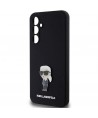 Karl Lagerfeld Silicone Ikonik Metal Pin case for Samsung Galaxy S23 FE - black