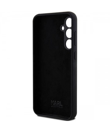 Karl Lagerfeld Silicone Ikonik Metal Pin case for Samsung Galaxy S23 FE - black