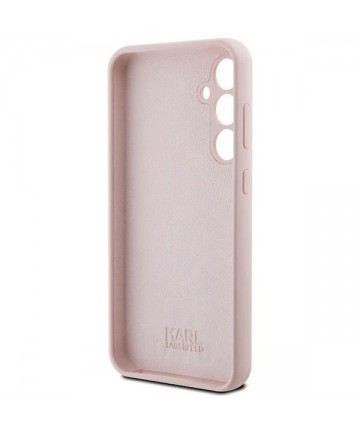 Karl Lagerfeld Silicone Choupette Metal Pin case for Samsung Galaxy S23 FE - pink