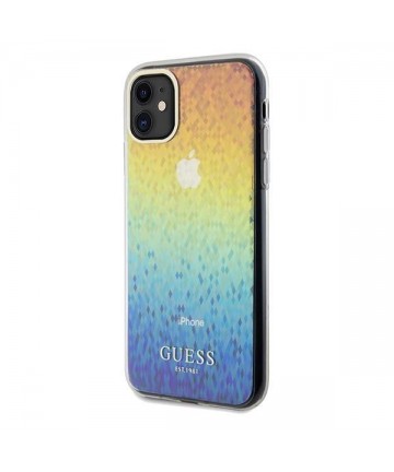 Guess IML Faceted Mirror Disco Iridescent case for iPhone 11 / Xr - multicolor