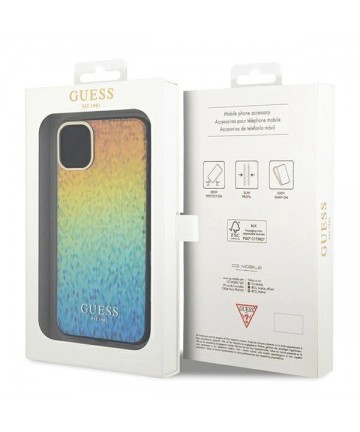 Guess IML Faceted Mirror Disco Iridescent case for iPhone 11 / Xr - multicolor
