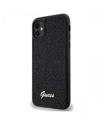 Guess Disco Metal Script case for iPhone 11 / Xr - black
