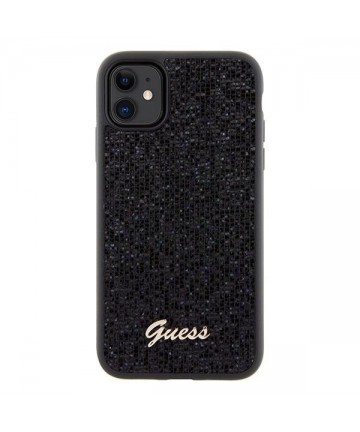 Guess Disco Metal Script case for iPhone 11 / Xr - black