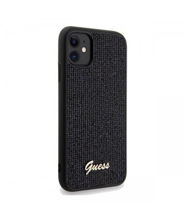 Guess Disco Metal Script case for iPhone 11 / Xr - black