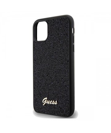 Guess Disco Metal Script case for iPhone 11 / Xr - black