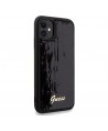 Guess Sequin Script Metal case for iPhone 11 / Xr - black