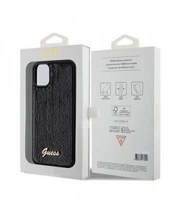 Guess Sequin Script Metal case for iPhone 11 / Xr - black